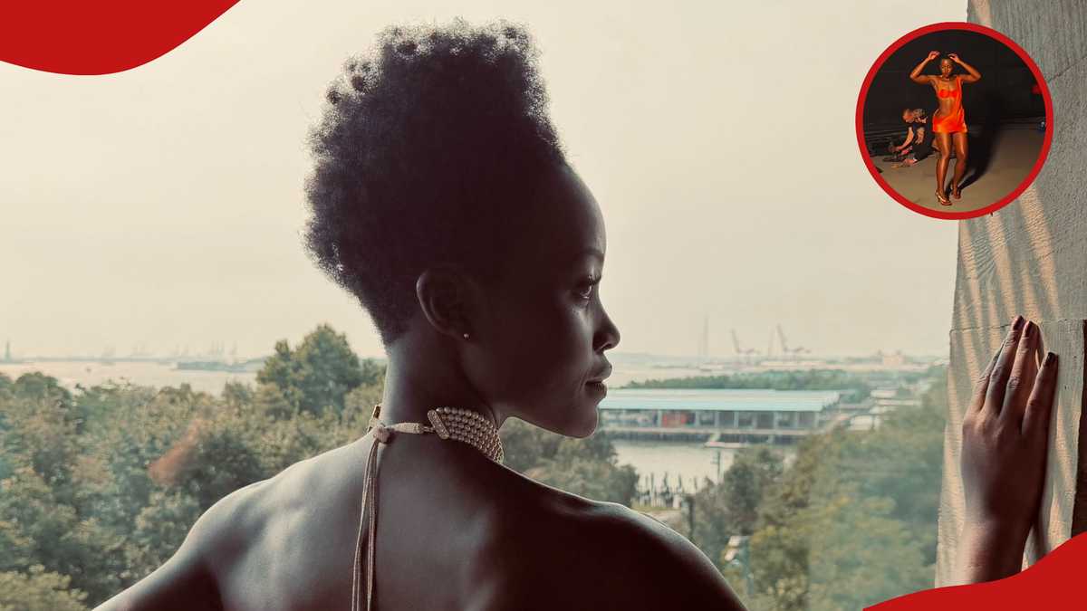 Lupita Nyong'o's Orange Outfit Video Goes Viral