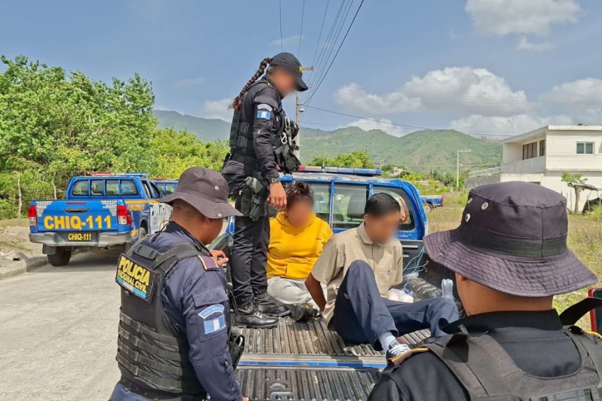 Policía captura delincuentes y entrega menores en operativo contra grupo de extorsión