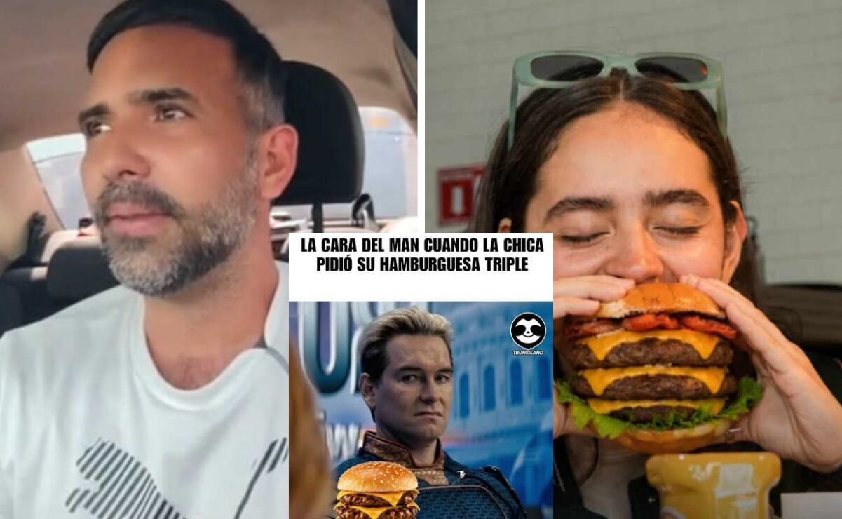 Controversia por el meme de la 'hamburguesa triple' en redes sociales