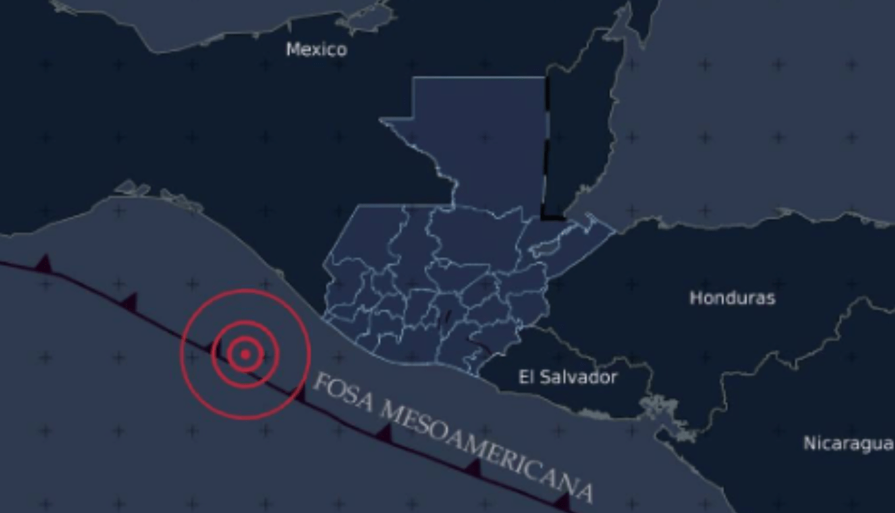 Guatemala registra tres sismos de magnitud superior a 4 el 21 de julio
