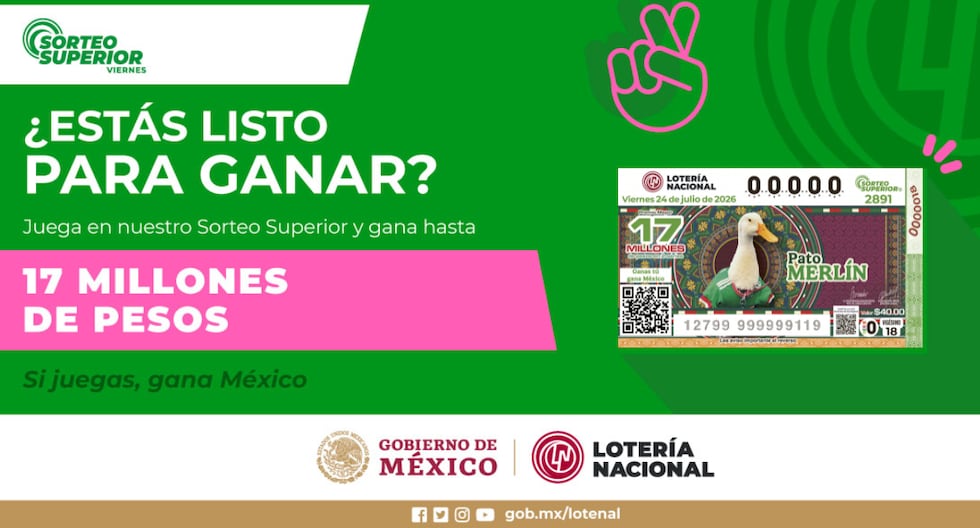 Sorteo Superior 2891: Premios y detalles del sorteo de Lotería Nacional