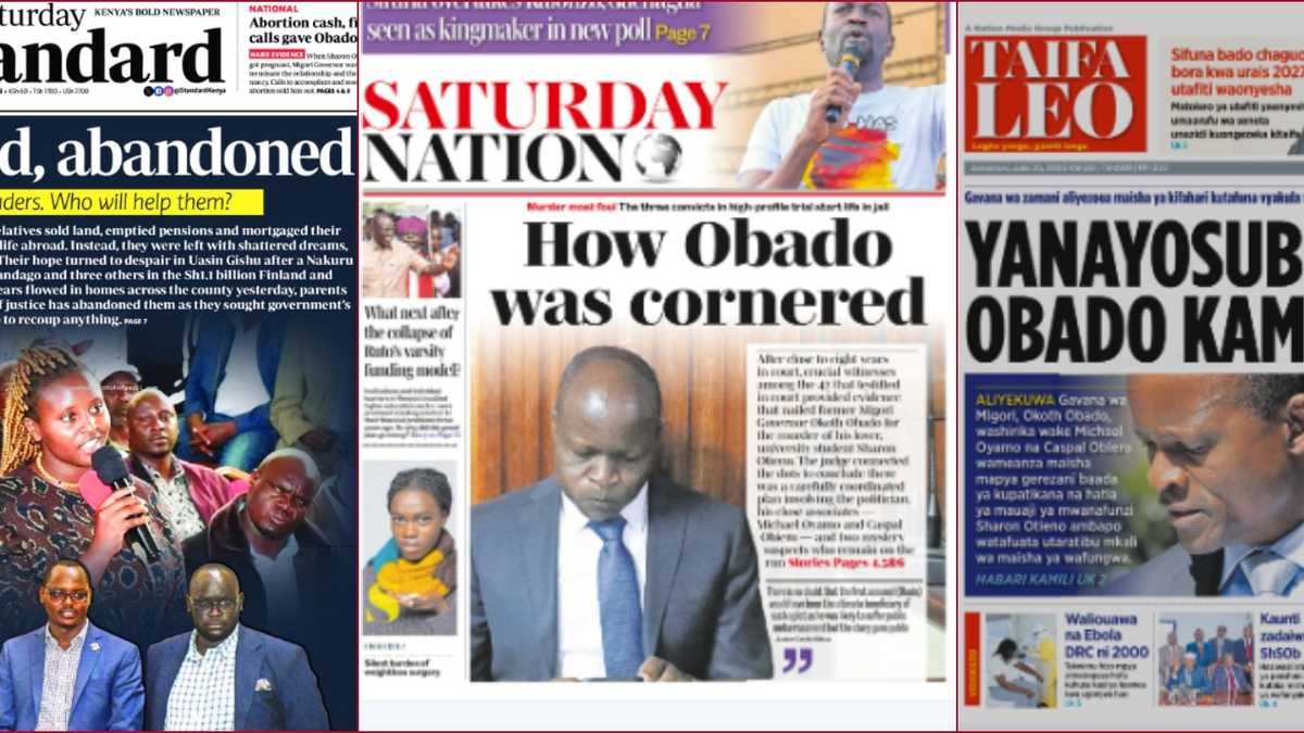 Okoth Obado and Two Co-Accused Sentenced to Prison After Murder Conviction