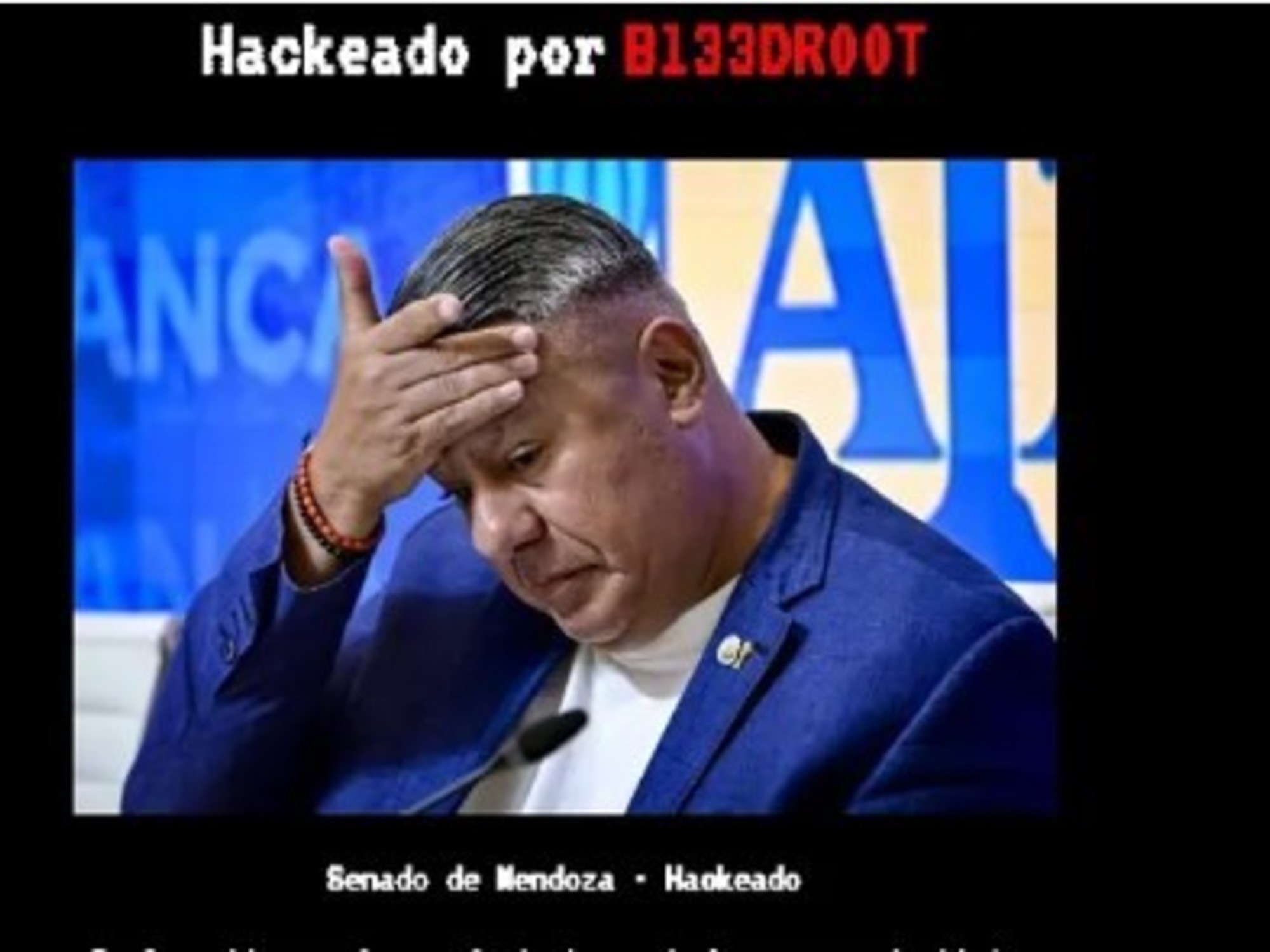 Hackeo en el Senado de Mendoza: Foto de Chiqui Tapia y Llamados a la Ciberseguridad