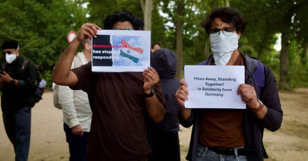 Indian Students in Germany Rally Against Modi Government's Policies, Linking to Home Country Protests