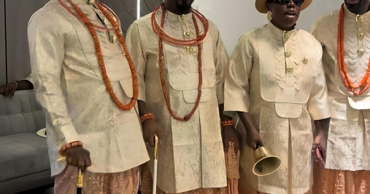 TENI ATTENDS SOSO SOBEREKON'S WEDDING IN TRADITIONAL DELTA ATTIRE