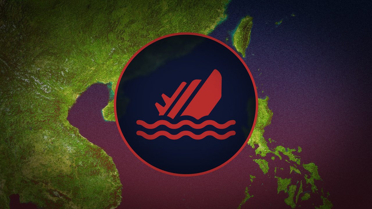 Vietnamese vessel sinks in South China Sea, 23 missing