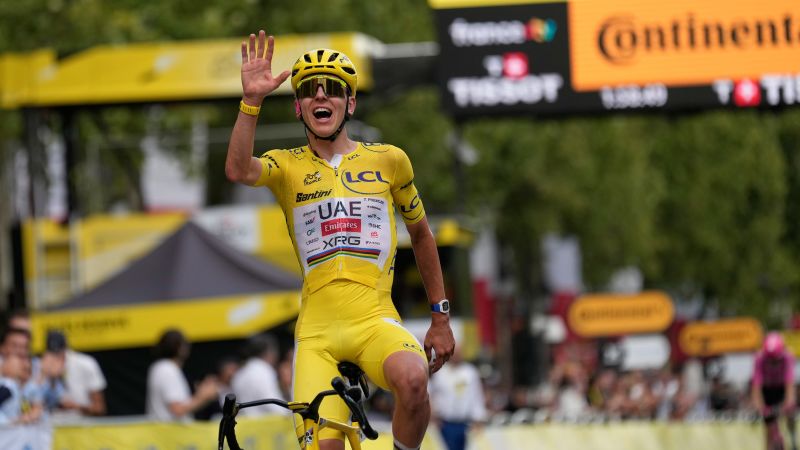 Slovenian Cyclist Tadej Pogacar Secures Record-Equalling Fifth Tour de France Victory