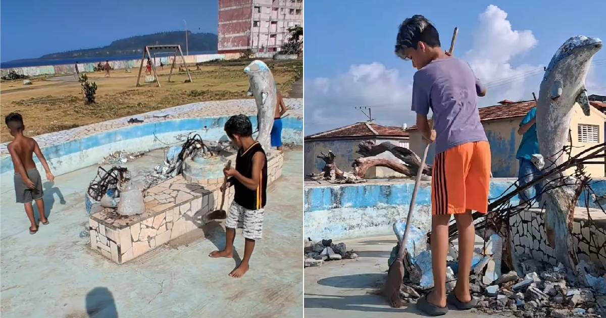Niños de Baracoa recuperan parque abandonado con esfuerzo comunitario