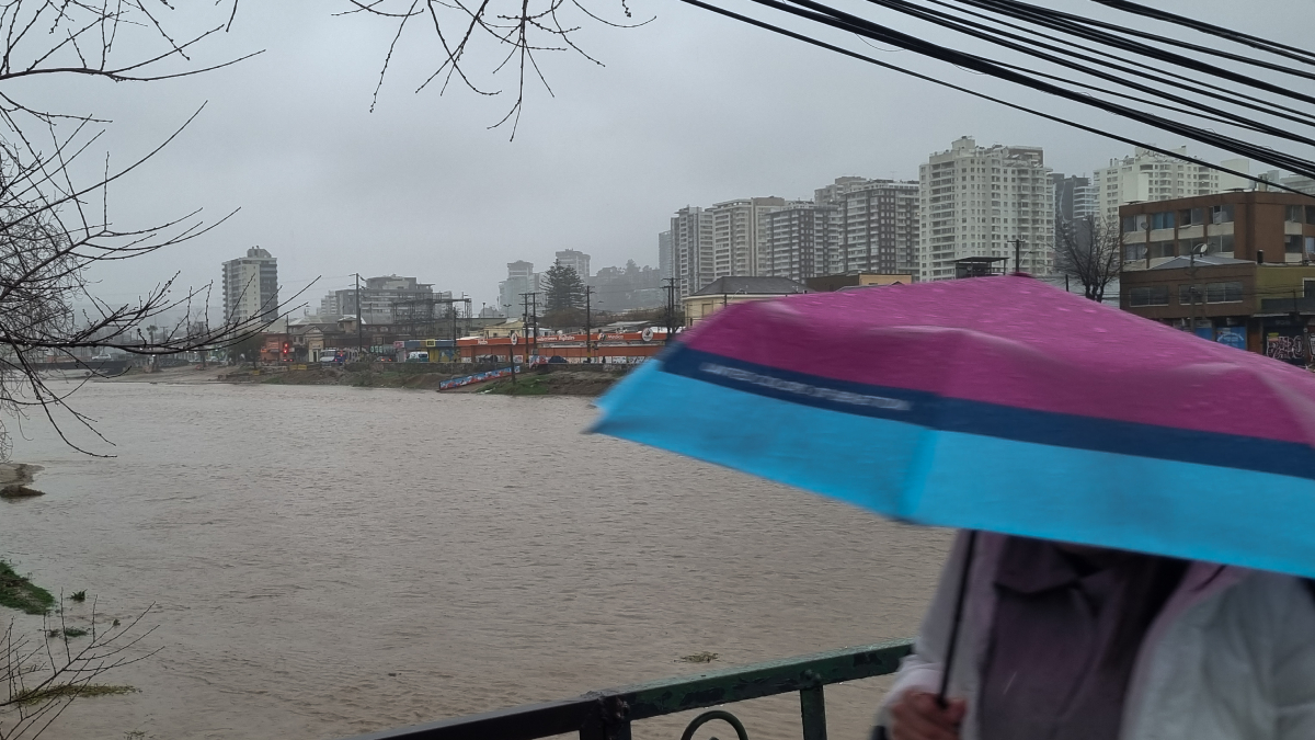Aviso de tormentas y vientos fuertes en la Región de Valparaíso