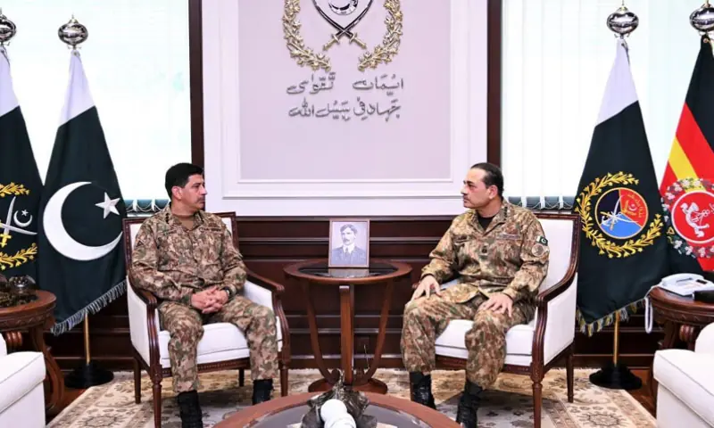 General Aamer Raza Appointed CNSC Commander, Meets CDF Asim Munir