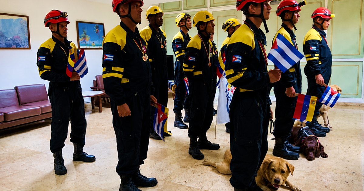 Brigada cubana de rescate regresa a la isla tras labor humanitaria en Venezuela