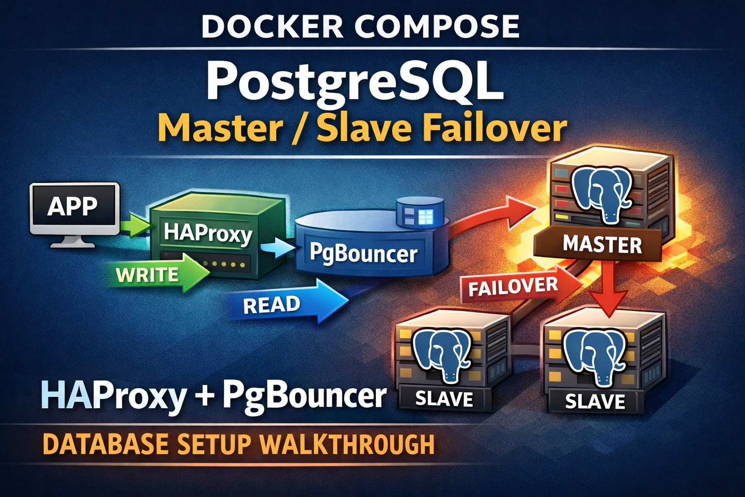 Building a PostgreSQL High Availability Setup with Docker Compose, HAProxy & PgBouncer