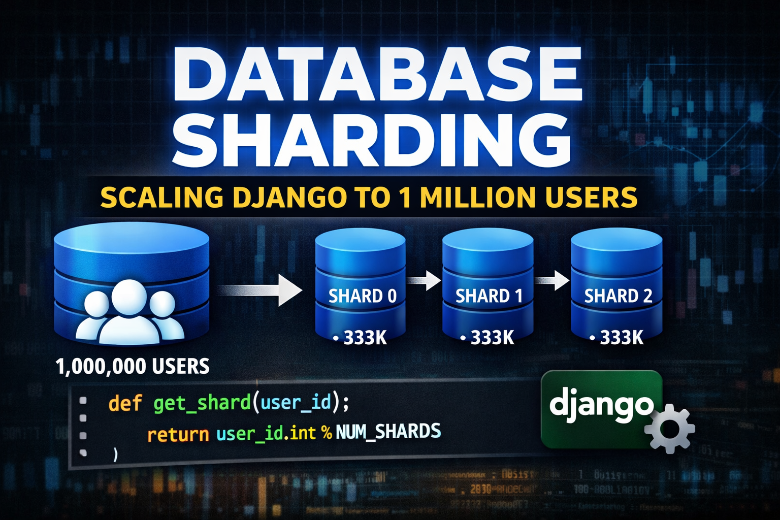 Scaling to 1 Million Users: Database Sharding with Django