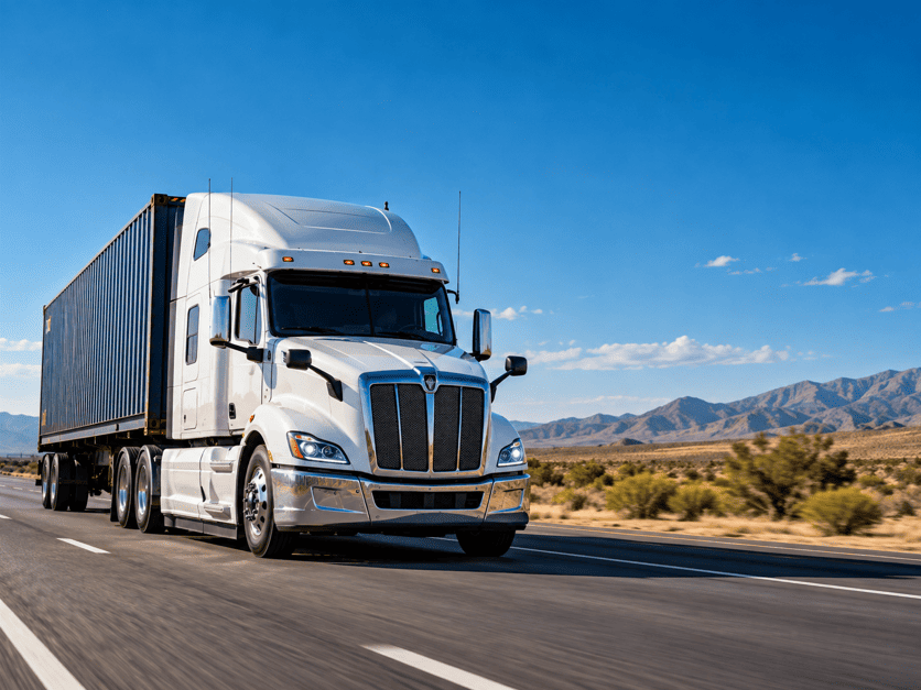 Dedicated commercial power-only tractor ready for customer freight