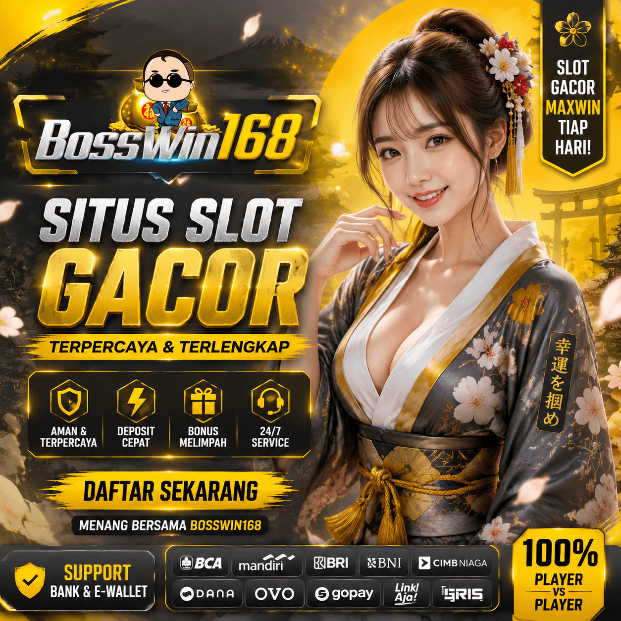BOSSWIN168 - PLATFORM PERMAINAN ONLINE SCATTER MAXWIN PRO BANGET