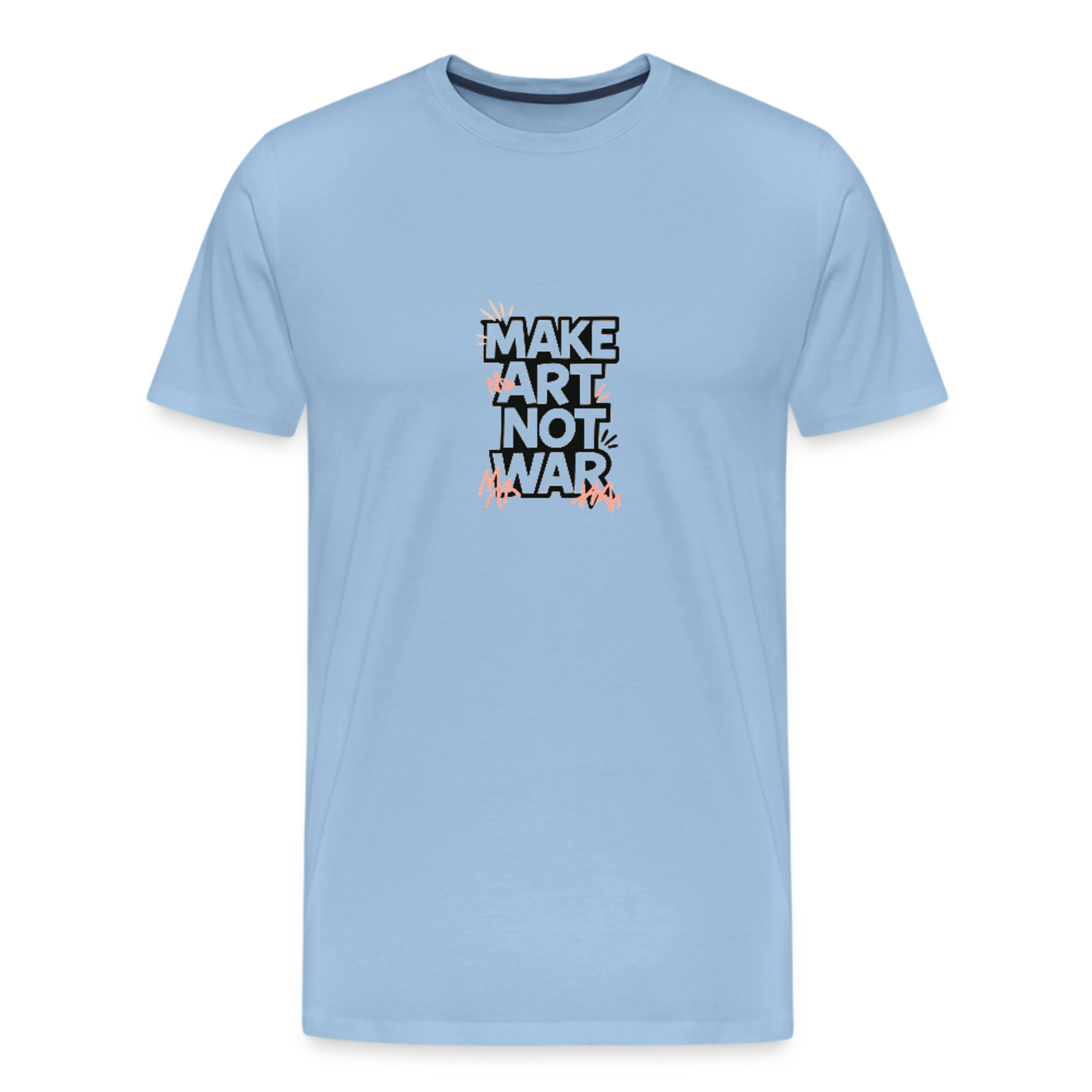 Männer Premium T-Shirt - Make Art Not War view 1