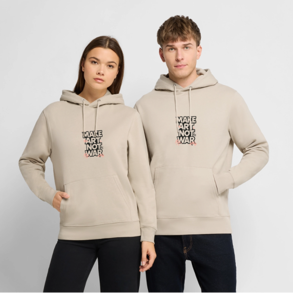 Unisex Bio-Hoodie - Make Art Not War  alt view