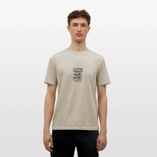 Männer Premium T-Shirt - Make Art Not War alt view