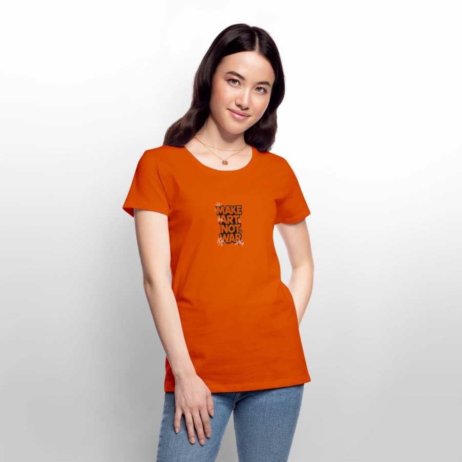 Frauen Premium T-Shirt - Make Art Not War view 3