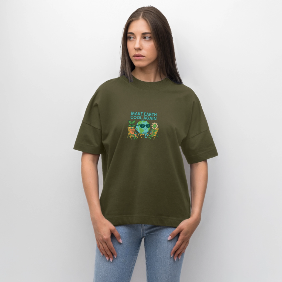 Oversized Unisex T-Shirt - Make Earth Cool Again view 2