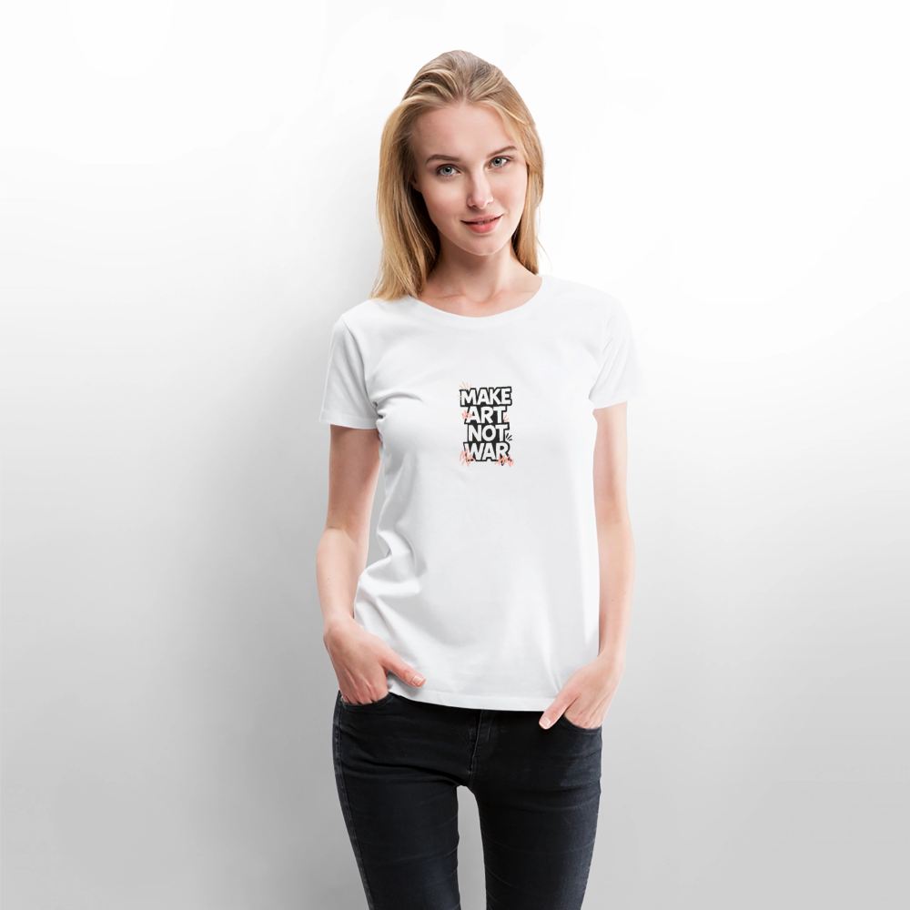 Frauen Premium T-Shirt - Make Art Not War view 2