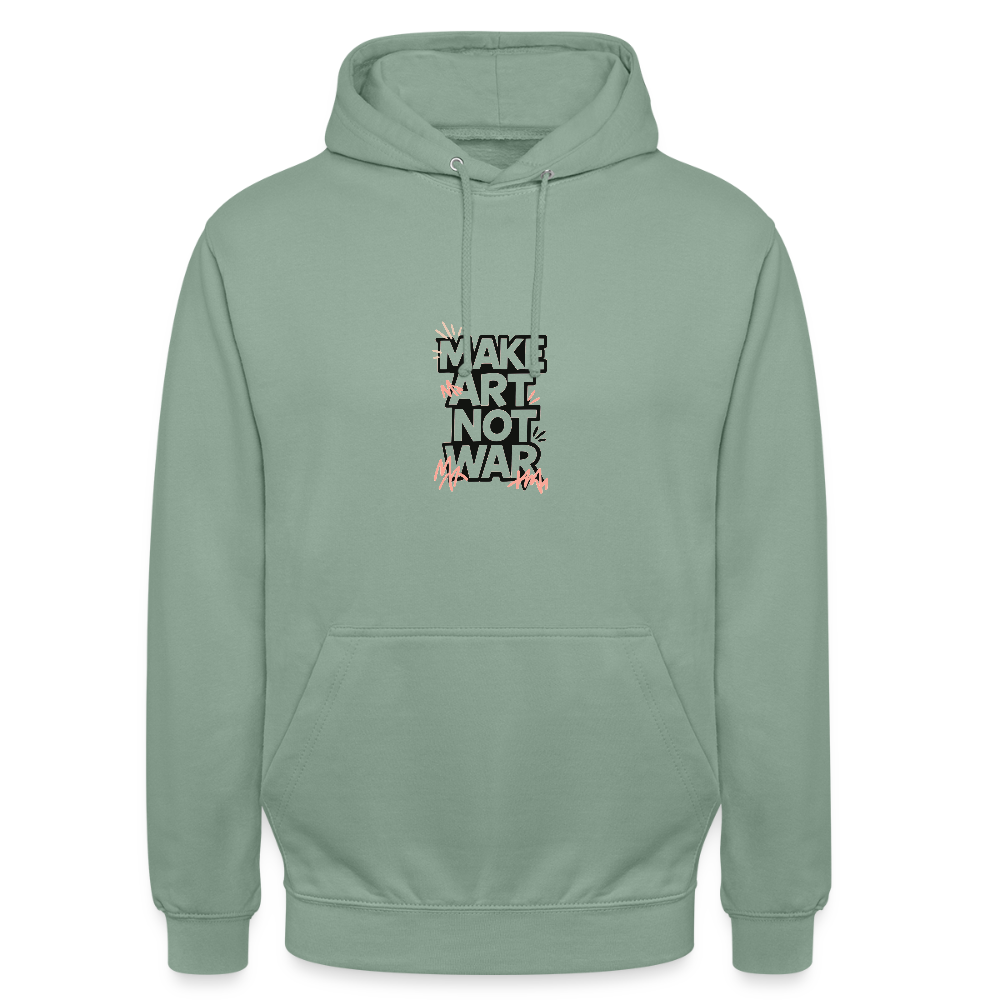 Organic Relaxed Crew Neck - Make Art Not War view 1
