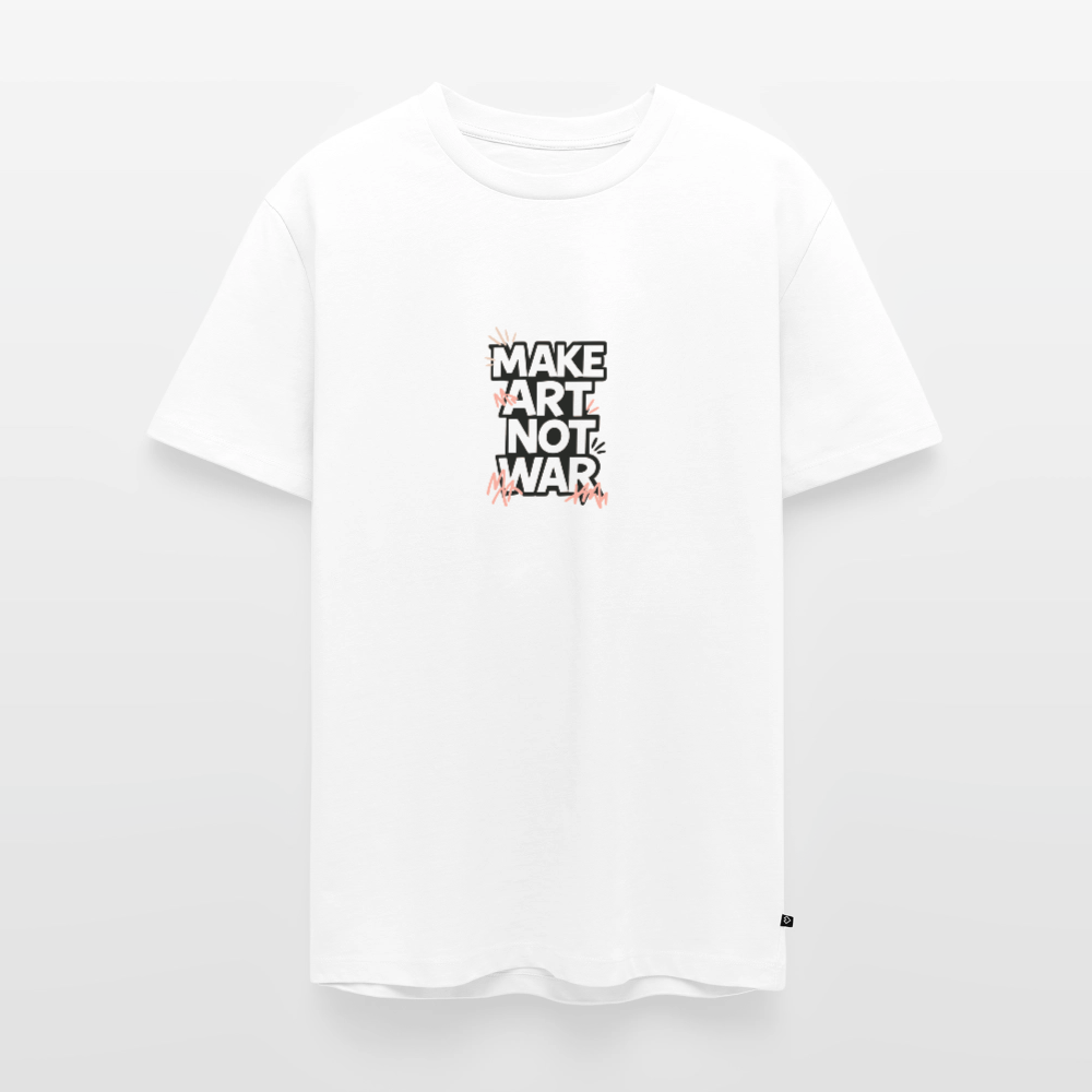 Männer Premium T-Shirt - Make Art Not War view 2