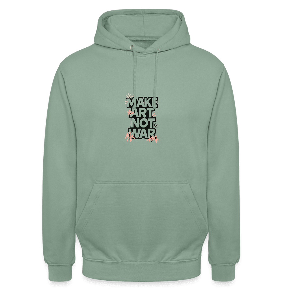 Organic Relaxed Crew Neck - Make Art Not War view 1