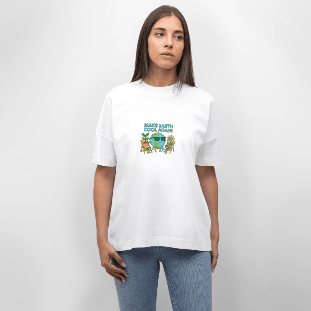 Oversized Unisex T-Shirt - Make Earth Cool Again view 3