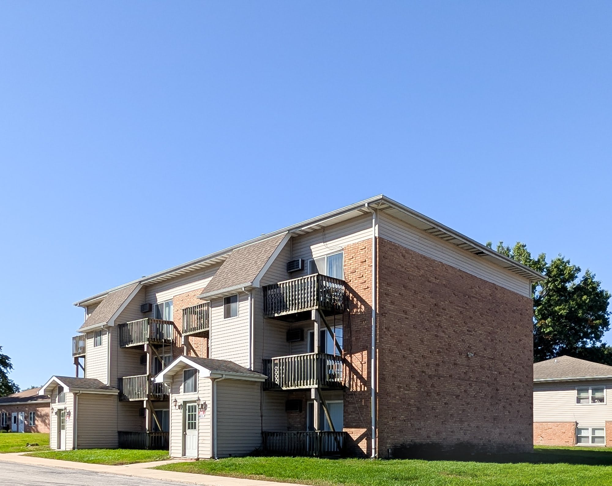 Three-story building