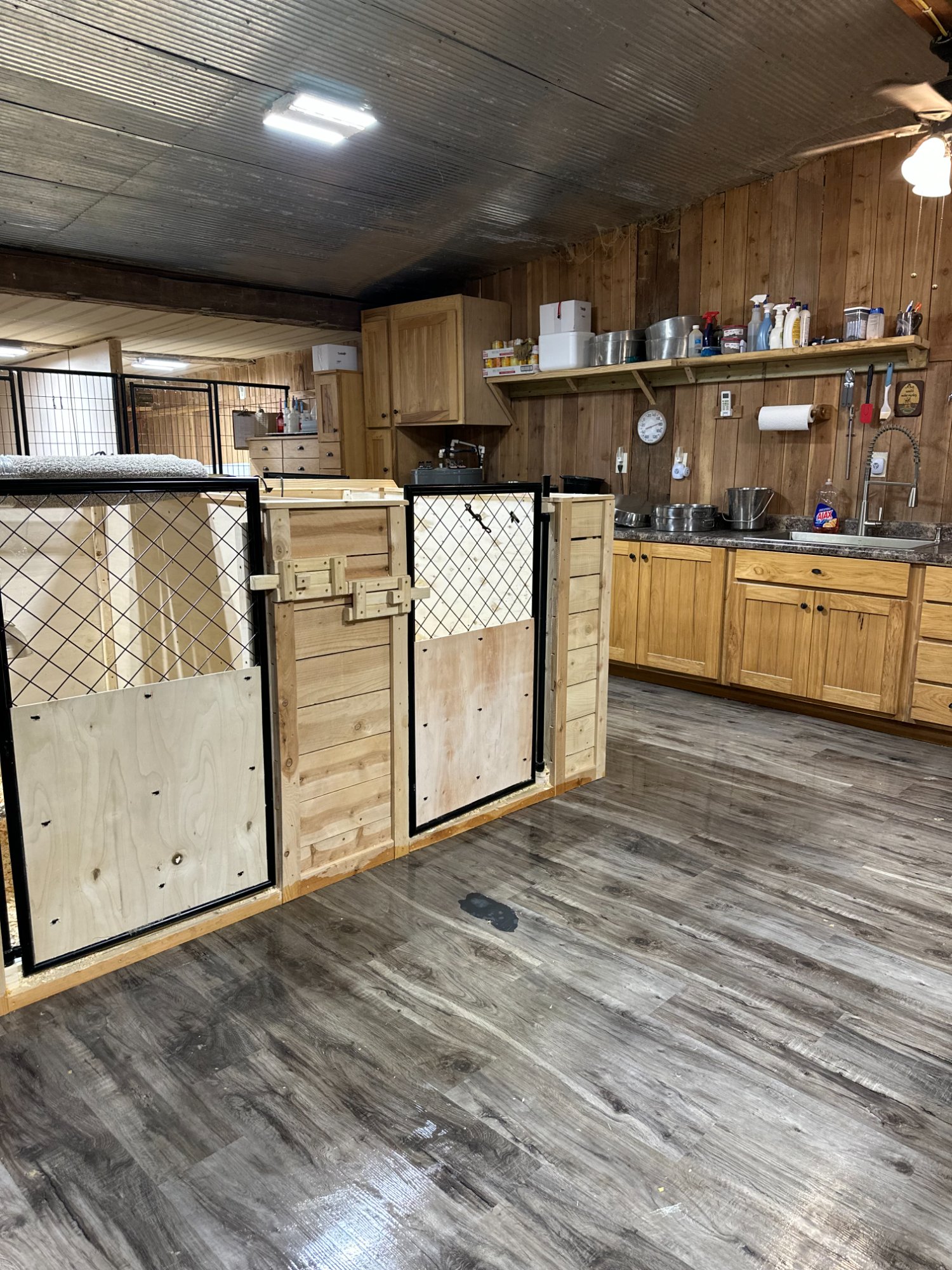 Nursery kennel area