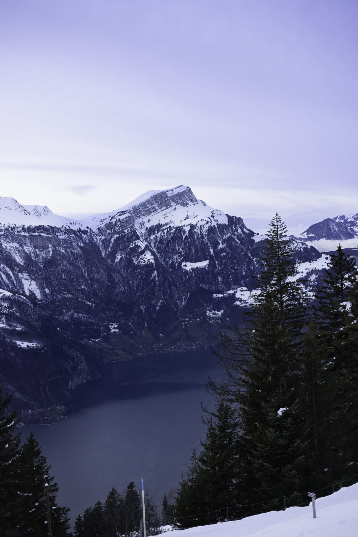 Swiss mountain lake