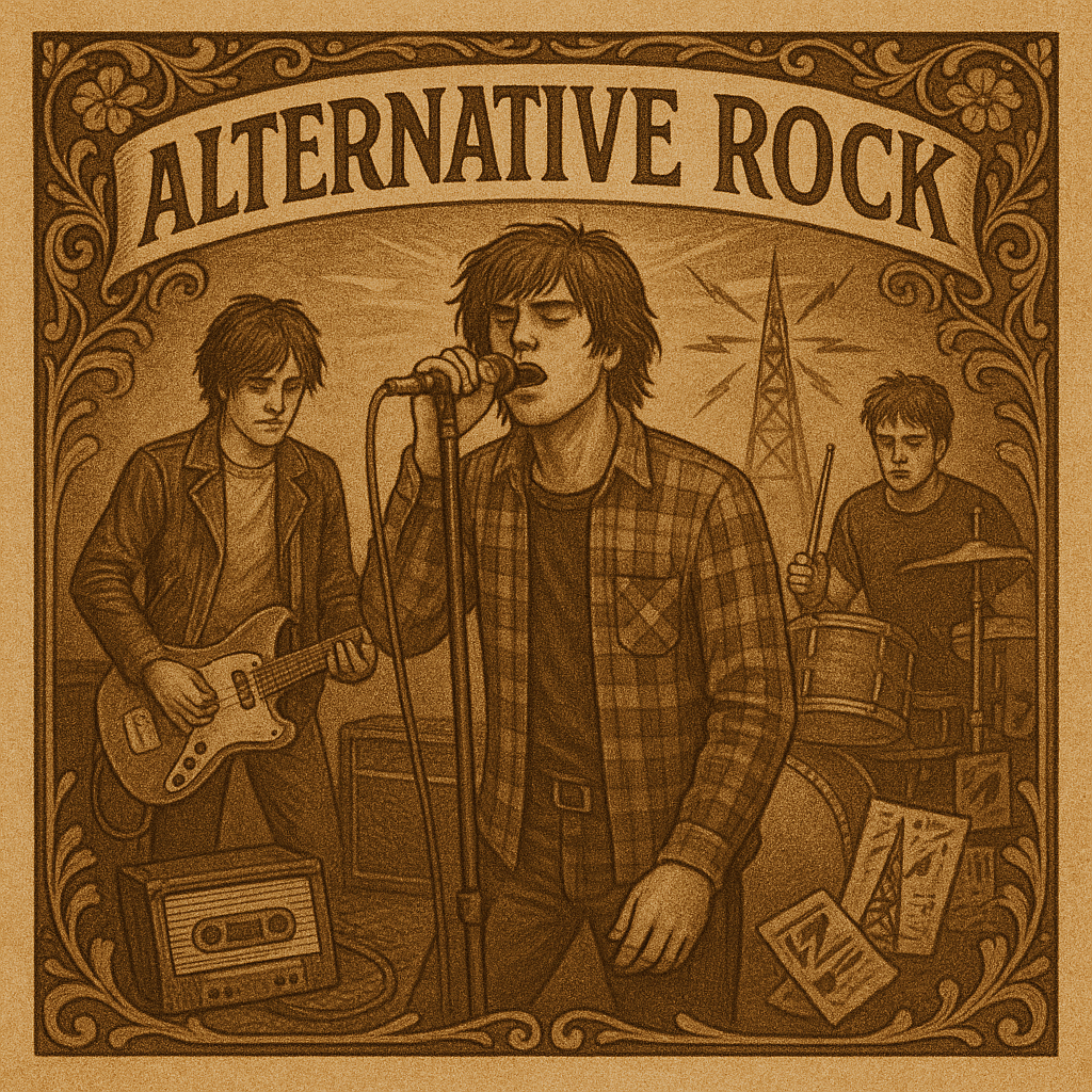 Alternative Rock music collage Alternative Rock genre spotlight