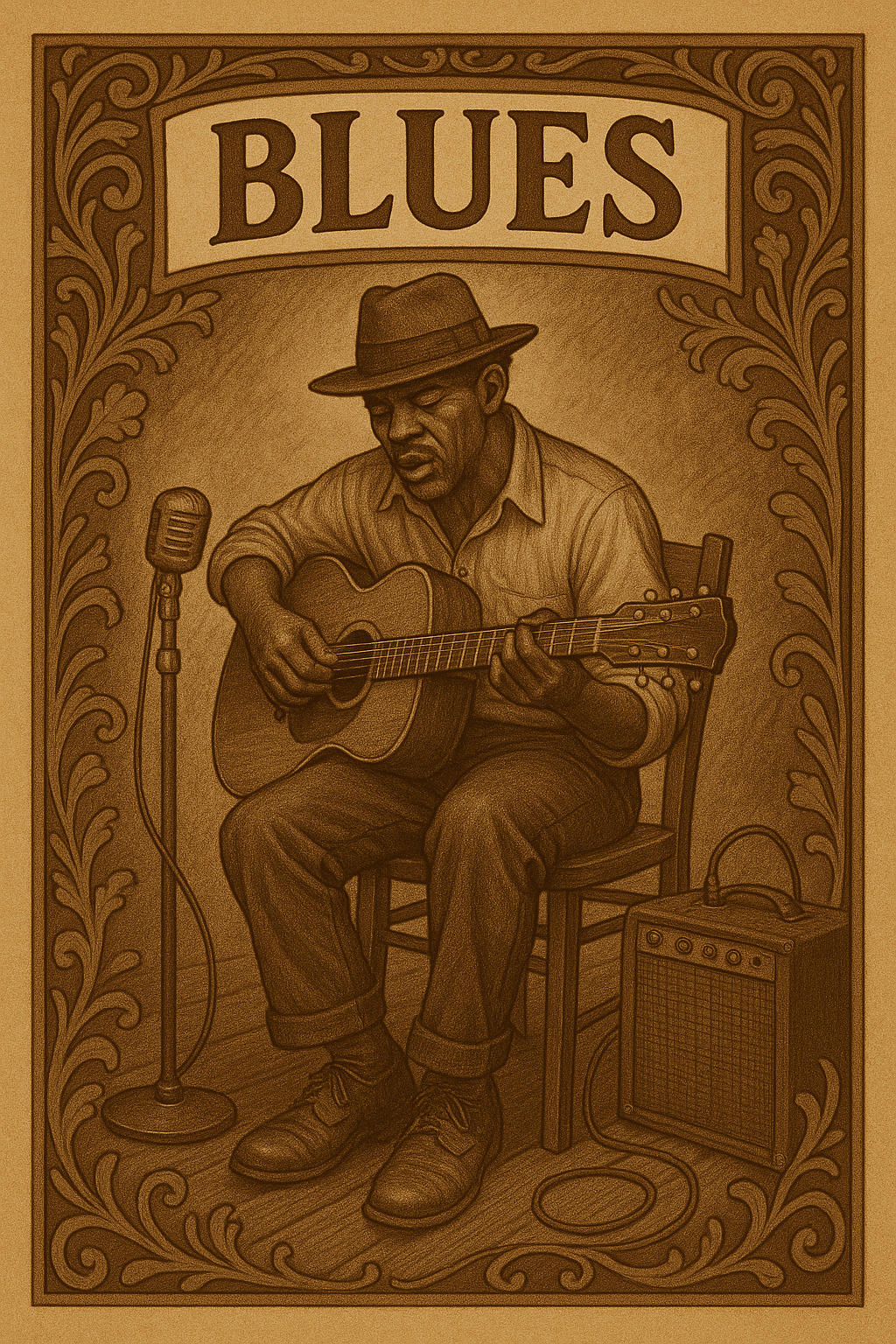 Blues music collage Blues genre spotlight