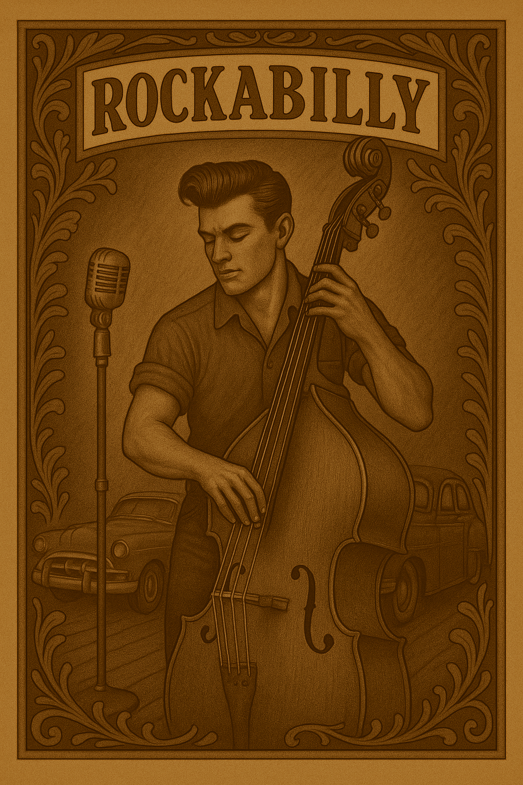 Rockabilly music collage Rockabilly genre spotlight