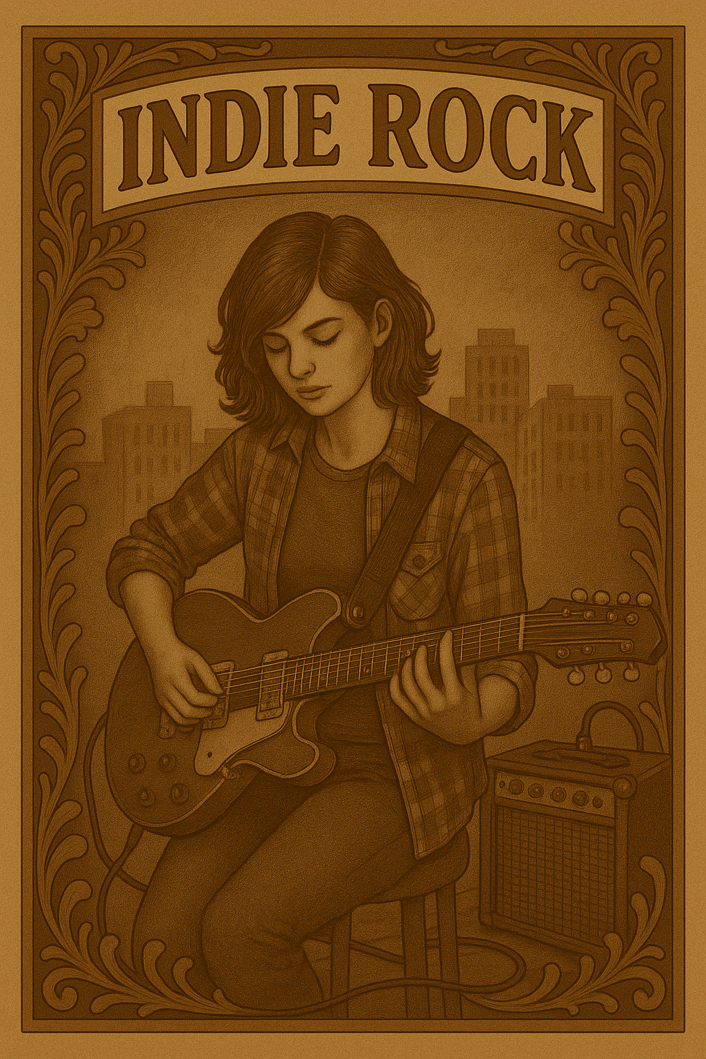 Indie Rock music collage Indie Rock genre spotlight