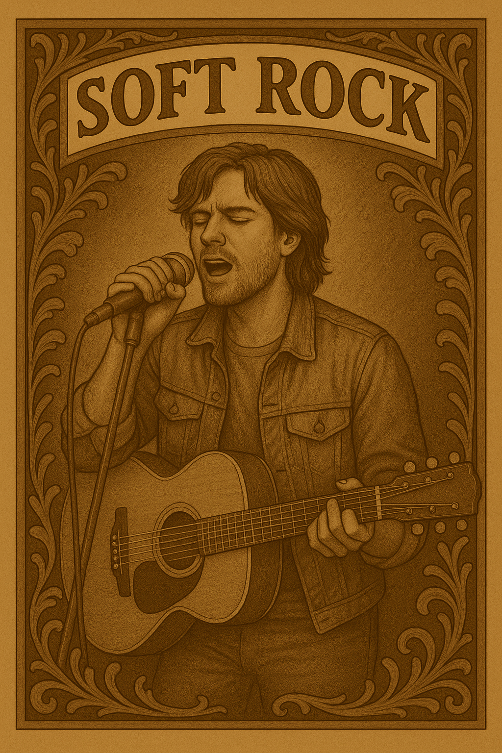 Soft Rock music collage Soft Rock genre spotlight