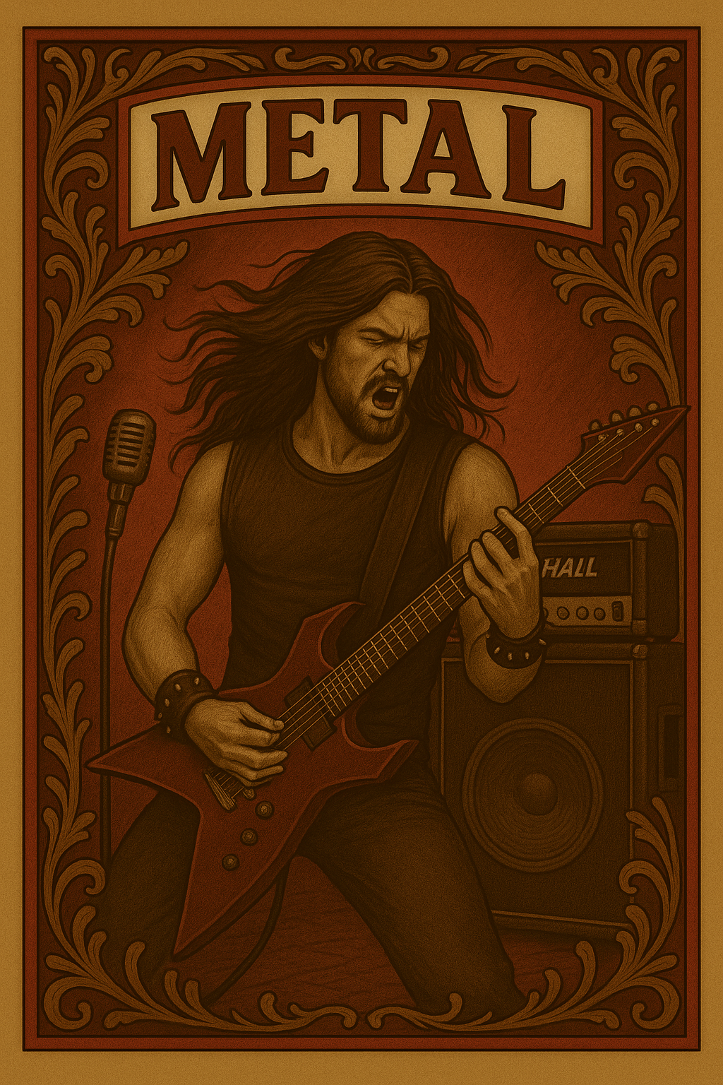 Metal music collage Metal genre spotlight