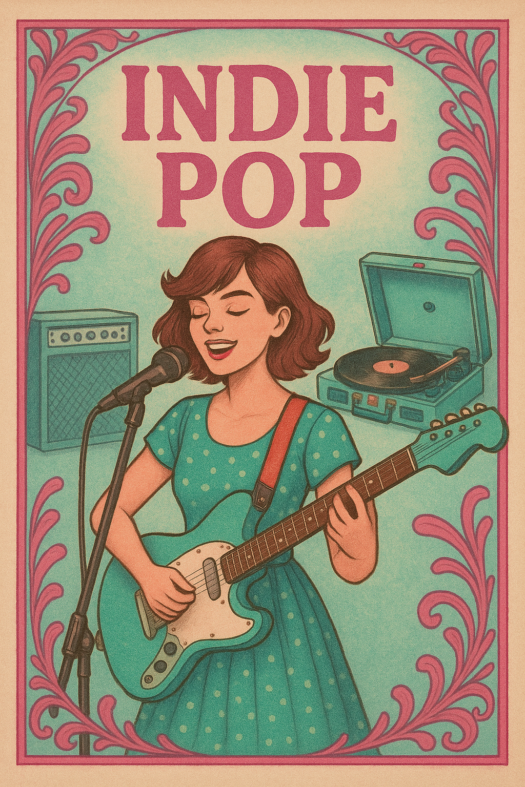 Indie Pop music collage Indie Pop genre spotlight