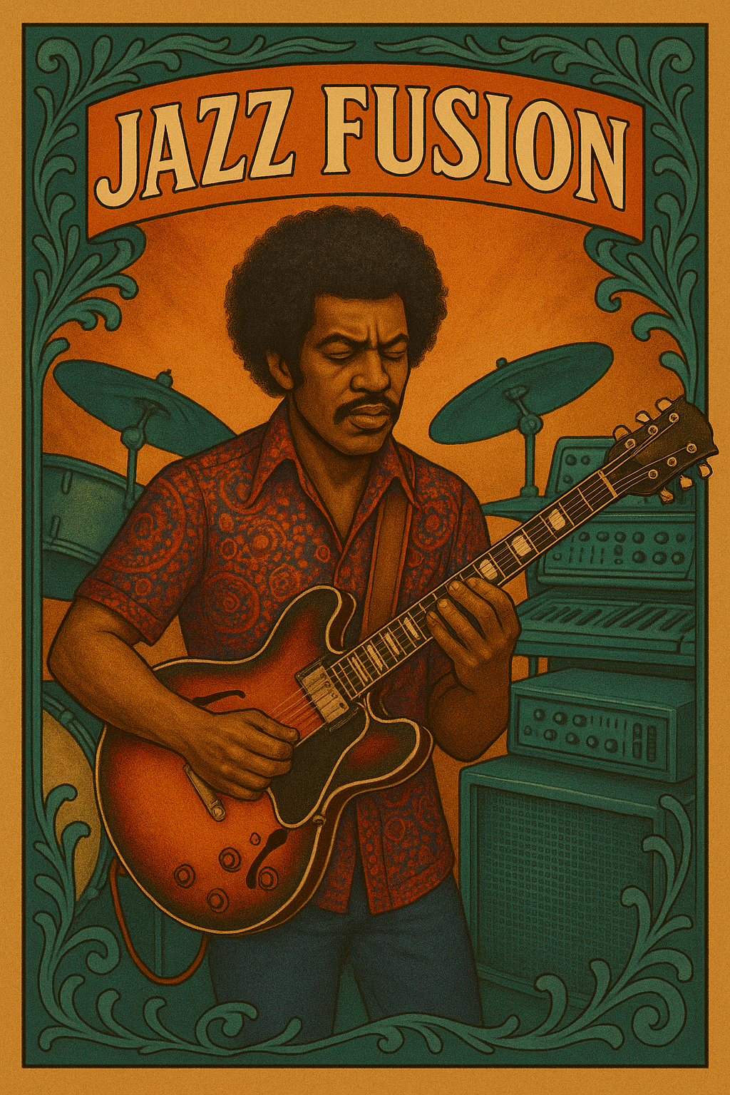 Jazz Fusion music collage Jazz Fusion genre spotlight