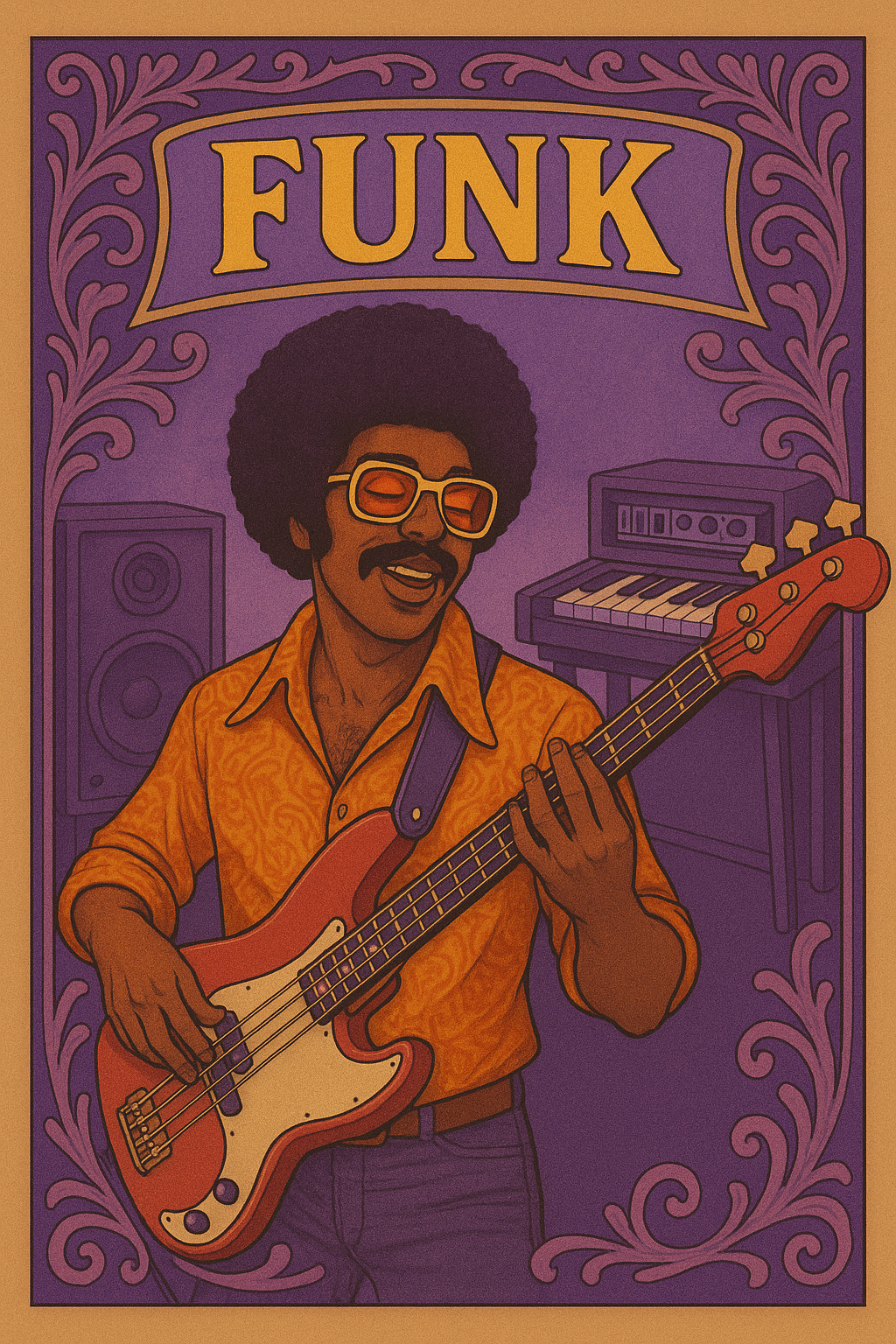 Funk music collage Funk genre spotlight