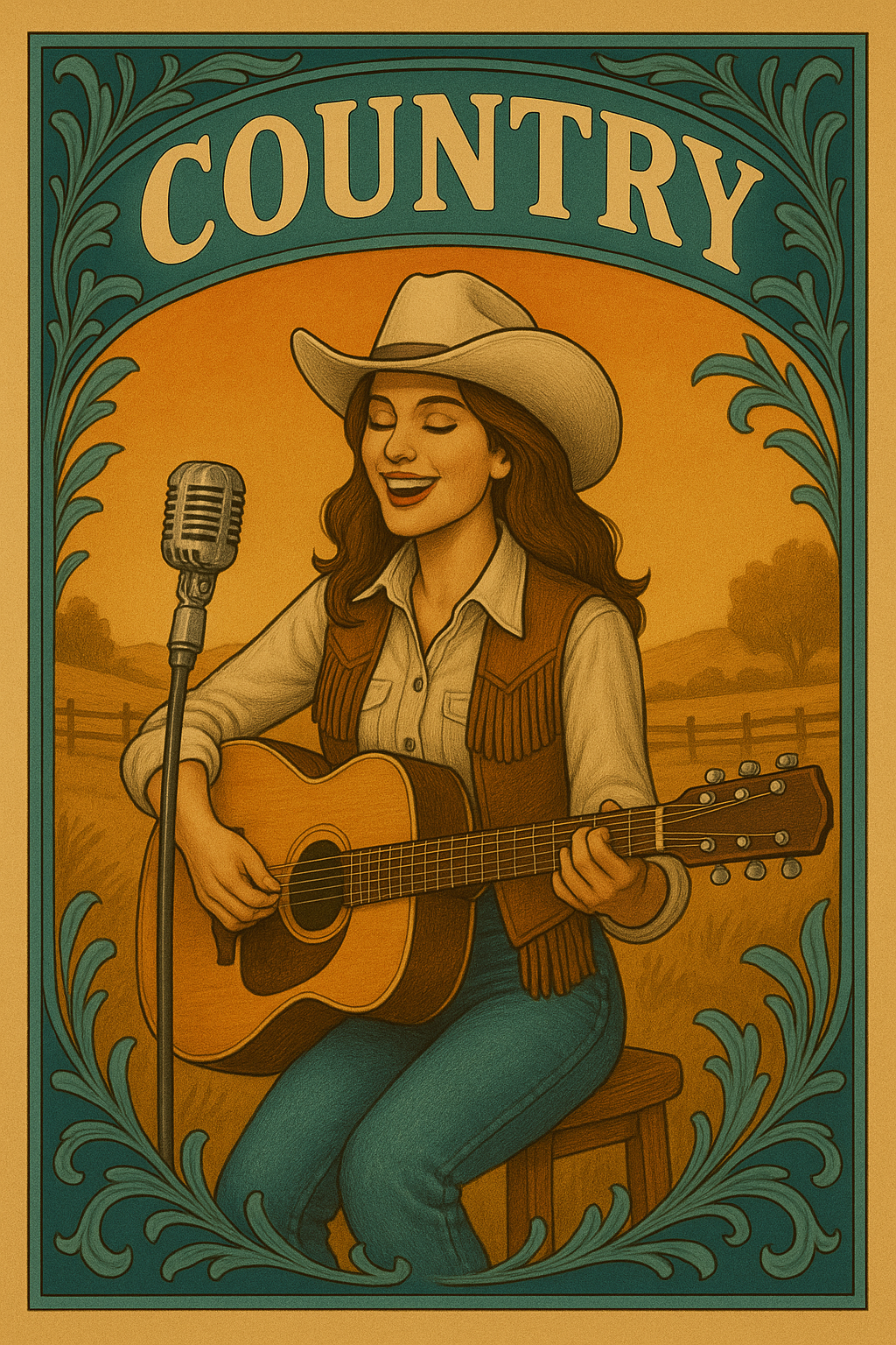 Country music collage Country genre spotlight