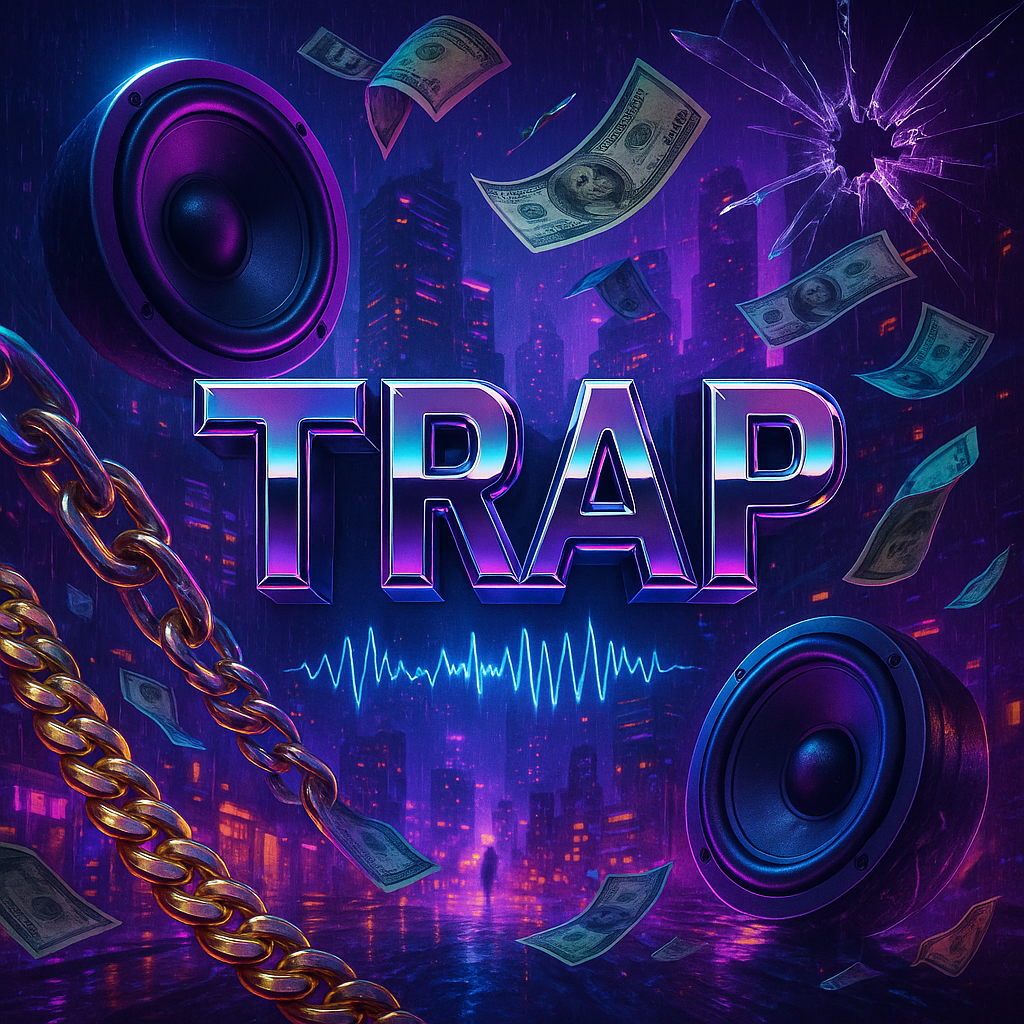 Trap music collage Trap genre spotlight