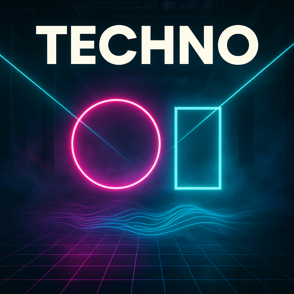 Techno music collage Techno genre spotlight