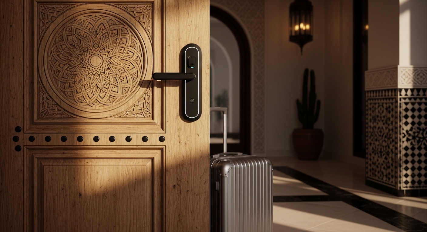 Partez en vacances l'esprit tranquille. Découvrez 5 conseils essentiels pour sécuriser votre maison au Maroc avec les solutions BALENCIA Smart Security.