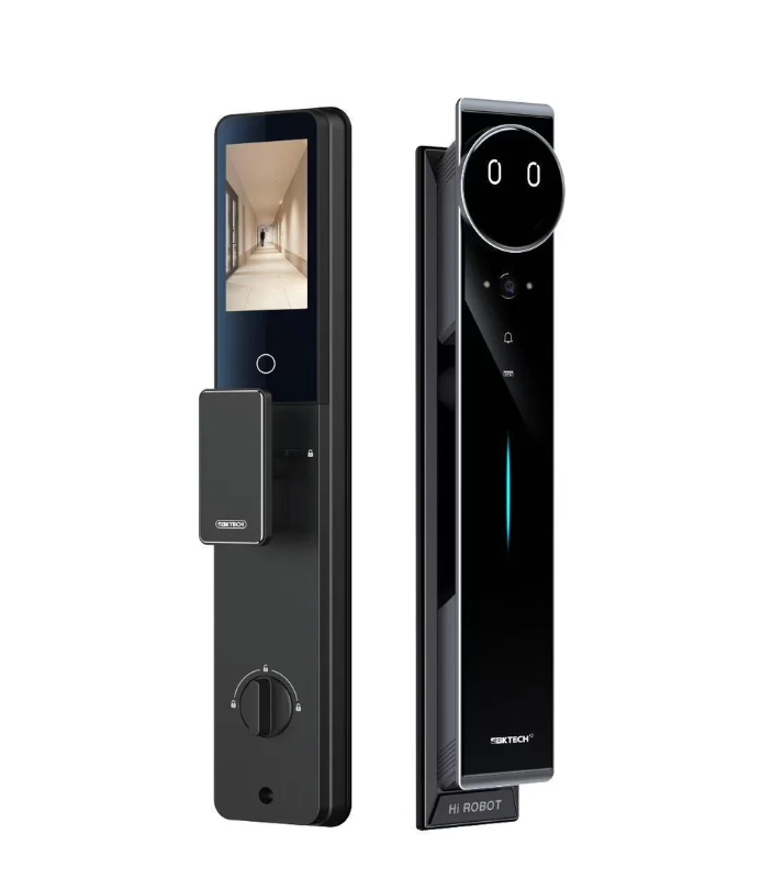 Poignée X13 AI : intelligence artificielle, 7 modes d'accès dont Palm ID, écran tactile HD et corps aluminium. Le summum de la sécurité connectée au Maroc.