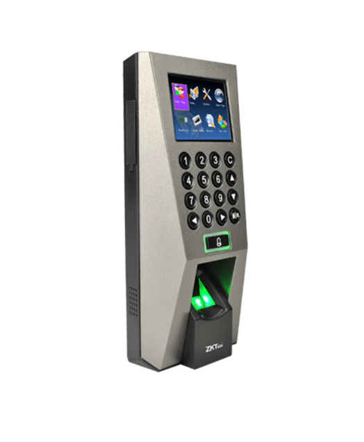 Lecteur biométrique ZKTeco F18 : processeur 1,2 GHz, vérification empreinte en 1 seconde, Wiegand & TCP/IP. Contrôle d'accès porte haute fiabilité au Maroc.