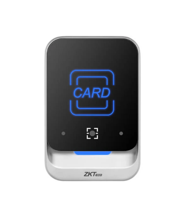Lecteur QR code dynamique + RFID multi-format en boîtier métal IP65. Wiegand, RS485, OSDP — accès mobile sécurisé via ZKBioSecurity. Extérieur certifié.
