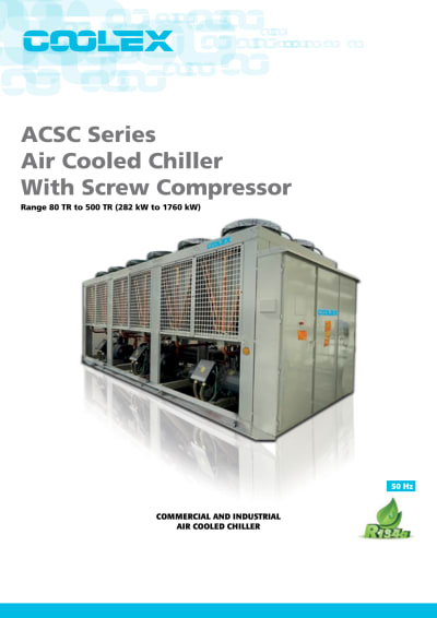  Air Cooled Chiller with Screw Compressor Catalogue