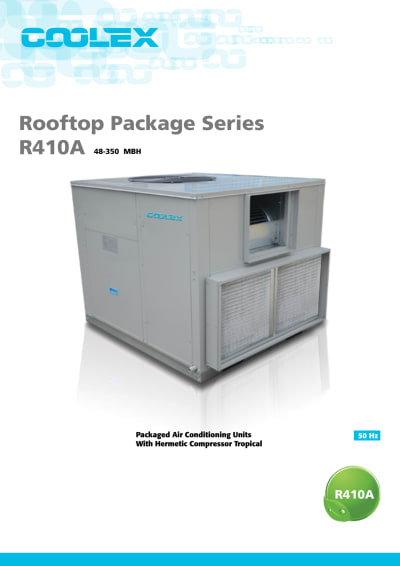 Rooftop Package Series R410A Catalogue